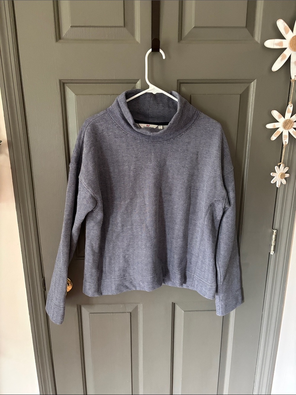 Vineyard Vines Mockneck Herringbone Sweatshirt
